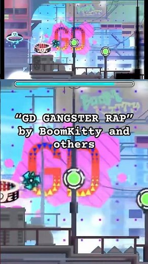 “GD GANGSTER RAP” by BoomKitty and others! Geometry Dash 2.2 #geometrydash #gangsterrap #boomkitty