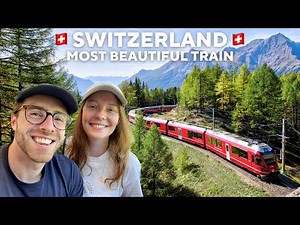 Unreal Swiss Train Through Alps! 🇨🇭 Zurich to St Moritz, Switzerland (Glacier Express Route)