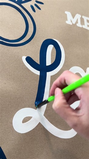 Letter a banner with me 💜🎨 #Painting #lettering #banner #satisfying #paint