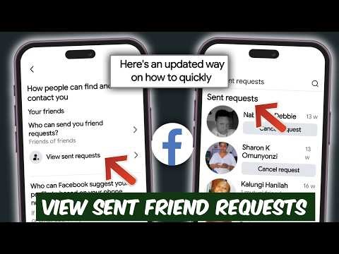 How to Cancel Sent Friend Requests on Facebook | How to See Sent Friend Requests on Facebook