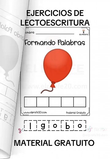 Ejercicios de lectoescritura #educacion #materialeducativo #cuadernillo #viraltiktok #primaria