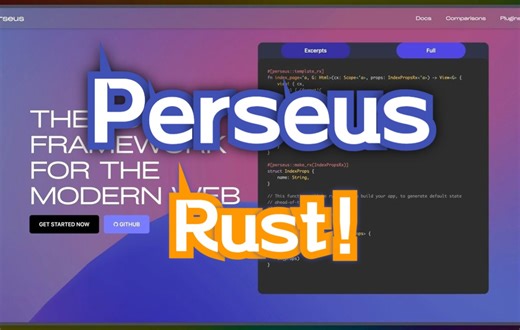 【Rust】The Rust framework for the modern web！