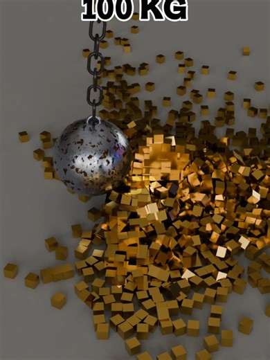 10Kg vs 100Kg Wrecking Ball: Rigid Body Simulation