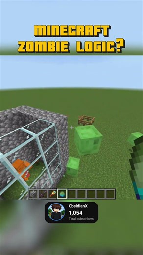 Things That Make No Sense in Minecraft – Zombie Edition #minecraft #minecraftmeme #minecraftlogic