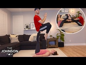 COUPLES EXTREME YOGA CHALLENGE! 😳 Impossible Poses!