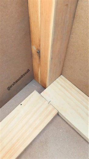 Corner Beam Layout Marking Tips #woodwork #shorts
