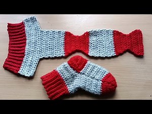 Perfect for beginners 👌 How to crochet socks easy pattern|Yimli wala Crochetroom