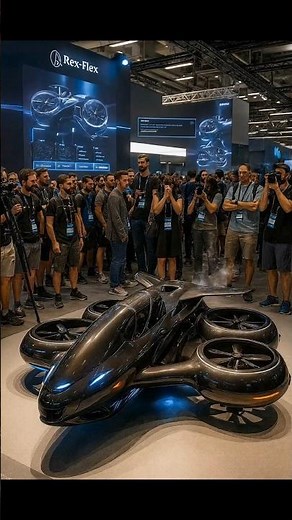 Testing the 2025 Next-Gen Hover Bike at the Expo #futuremobility #hoverbike #dronebike #techshowcase