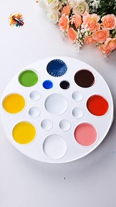 11 Colors Make from 5 Colors #colormixing #paintmixing #satisfyingart #colors #shorts | Painting Concept