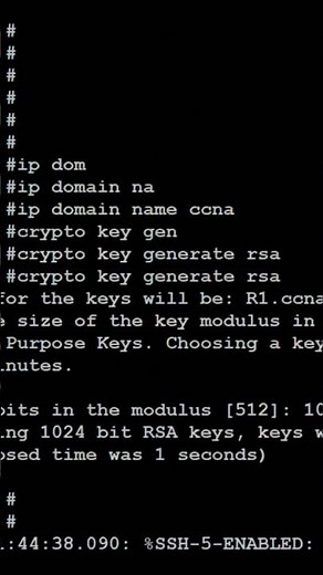 How to configure SSH on Cisco Router and switches.#cisco #ccna #ccnp #network #ssh#router#switch