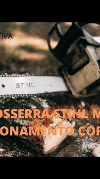 Aprendendo Ligar a Motosserra Stihl MS 260 -