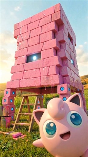 @kirbaimusic on Instagram: "rent is too damn expensive and Jigglypuff is a resourceful girl 🧱💅 Song: "Purin no Uta (Encore Ver.)" #stakataka #pokemon #polteageist #jigglypuff #drifloon #kirbai #ultrabeast #pokemonmusic"