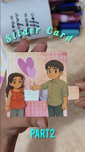DIY Slider card (part2) #viral #diycrafts #diy #trending #diycards #ytshorts #giftideas #cutediy