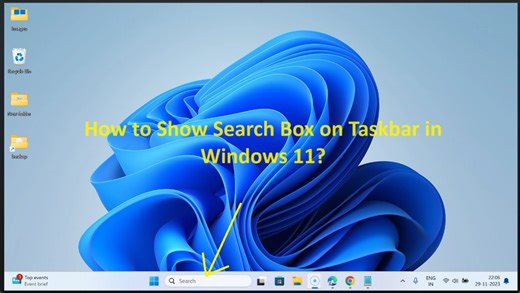 How to Show Search Box on Taskbar in Windows 11?