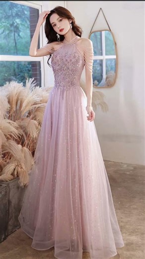 New stylish korean party gown #fashiontrends