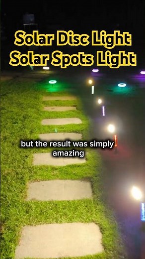 Solar Disc & Solar Spots Lights 💡 | Colorful & Solar-Powered Outdoor Lighting