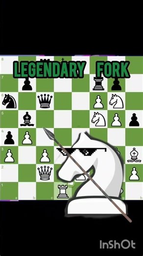 Legendary fork #chess #chessgame #grandmaster #chesscom #chessedits