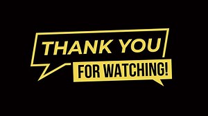 Download Thank You For Watching Text in dialog box and black background for free