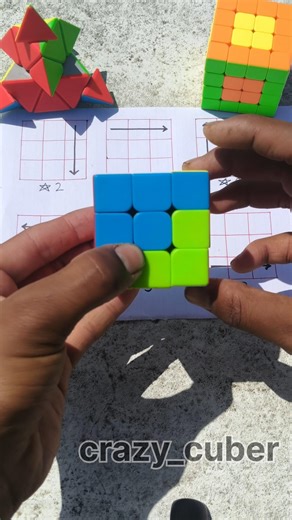 How to solve 3 by 3 rubik's cube in simple tricks 🤯🧩#ytshorts #cube #dropsenabled #rubikscube