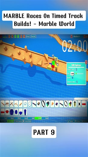 MARBLE Races On Timed Track Builds! - Marble World
