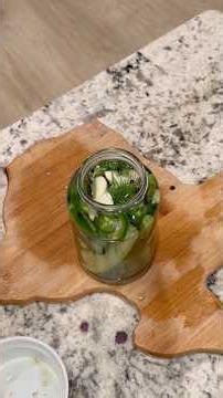 No Canning Needed! Quick Pickled Cucumber & Jalapeños #pickling #homestead #garden