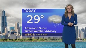 Monday forecast: More snow for Chicagoland, Winter Weather Advisory goes into effect at 2 p.m.