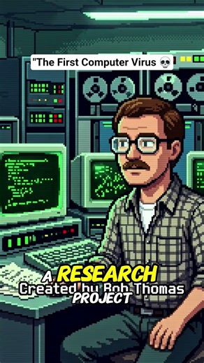 "The First Computer Virus: Creeper Virus Explained!" #facts #shorts