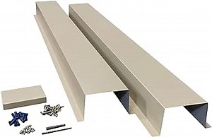 EAGLE 1 Metal Line Set Cover Kit for Mini Split and Central Air Conditioner & Heat Pump (Multiple Sizes and Colors) (6x6, Light Stone)