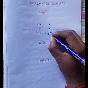 Measurement formulas