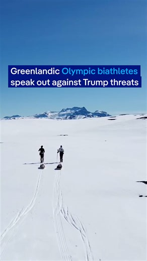 DW News | Two Olympic biathletes, and siblings, Ukaleq and Sondre Slettemark, have expressed their fears for their home, Greenland, amid threats from... | Instagram