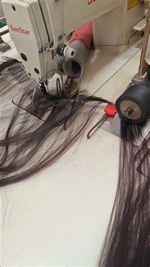 how to make a wig.sewing machine. #wigs #hair