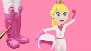 Princess Peach Racing Outfit with polymer clay | ClayClaim