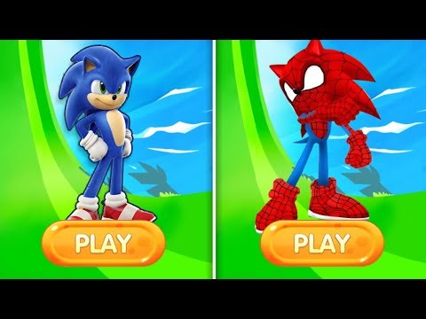 Sonic Dash Vs SpiderHog Sonic - Gameplay Movie Sonic Vs All Running Games | Epic Run 🔥🤯