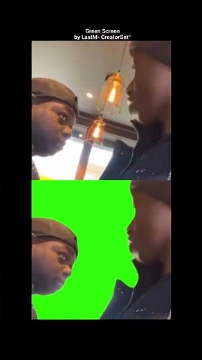 2 Guys Staring At Eachother Green Screen