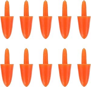 200pcs Snowman Nose for Crafts Mini Orange Carrot Nose Holiday Snowman Making Accessories Plastic DIY Craft Winter Christmas Toy