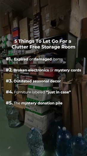 5 THINGS TO LET GO FOR A CLUTTER FREE STORAGE ROOM