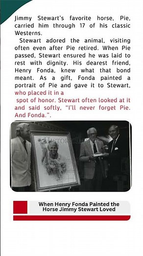 When Henry Fonda Painted the Horse Jimmy Stewart Loved