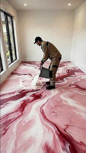 pink white Luxurious bedroom with emerald epoxyflooring 💖✨ #epoxy #epoxyfloor #floor #resinfloor