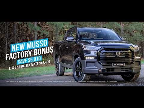 Factory Bonus on MY26 Musso Dual Cab UTE | Alan Mance KGM