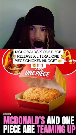 MCDONALDS X ONE PIECE RELEASE A LITERAL ONE PIECE CHICKEN NUGGET 🤯🤯‼️‼️