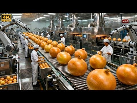Inside an Onion Processing Plant: From Harvest to Clean, Peeled Onions (Full Process)