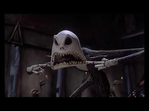 Jack Skellington makes a scary face at Magneto