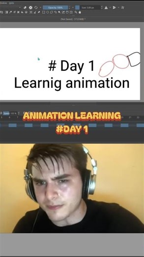 Day 1 of Learning Animation From Scratch | 6 Month Challenge 🔥 #animationking