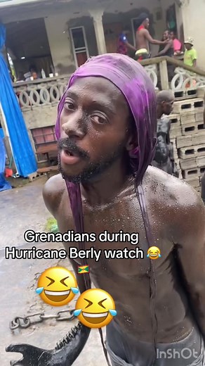 Hurricane Berly ain't stopping the jab in Grenada‼️😂🇬🇩 #grenada #caribbean #berly #hurricane #comedy #explorepage