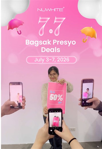 7.7 Bagsak Presyo Deals: Biggest Nuwhite Sale Tomorrow