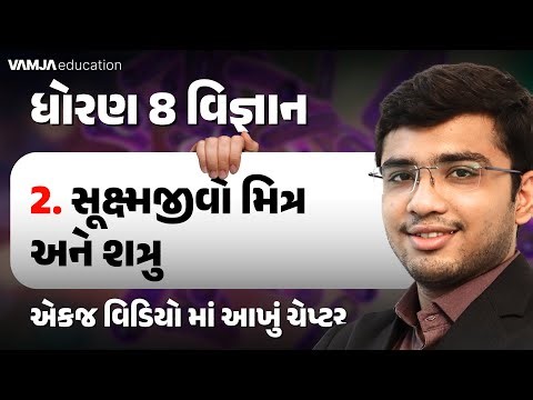 Std 8 Science Ch 2 | સૂક્ષ્મજીવો મિત્ર અને શત્રુ | Full Chapter Explanation | Vamja Education