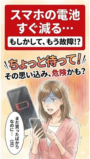 スマホの電池がすぐ減る…その思い込み、原因は設定かも #shorts