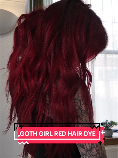 Goth Girl Red Hair Dye Transformation