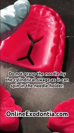 Where to Grasp Your Suture Needles | OnlineExodontia.com | #suturetips #dentaltips