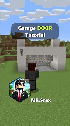 Minecraft: How to Build FULLY AUTOMATIC Garage door ( Easy ) #minecraft #shorts